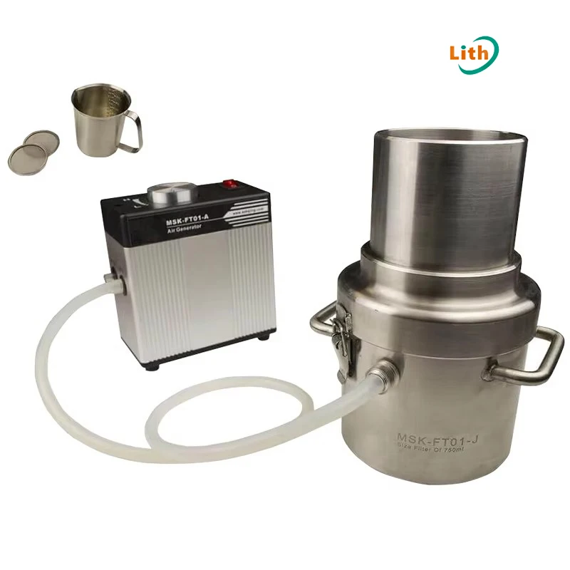 Laboratory Compact Filtration Sieving System Machine (750mL) for Lithium Battery Electrode Slurry Process