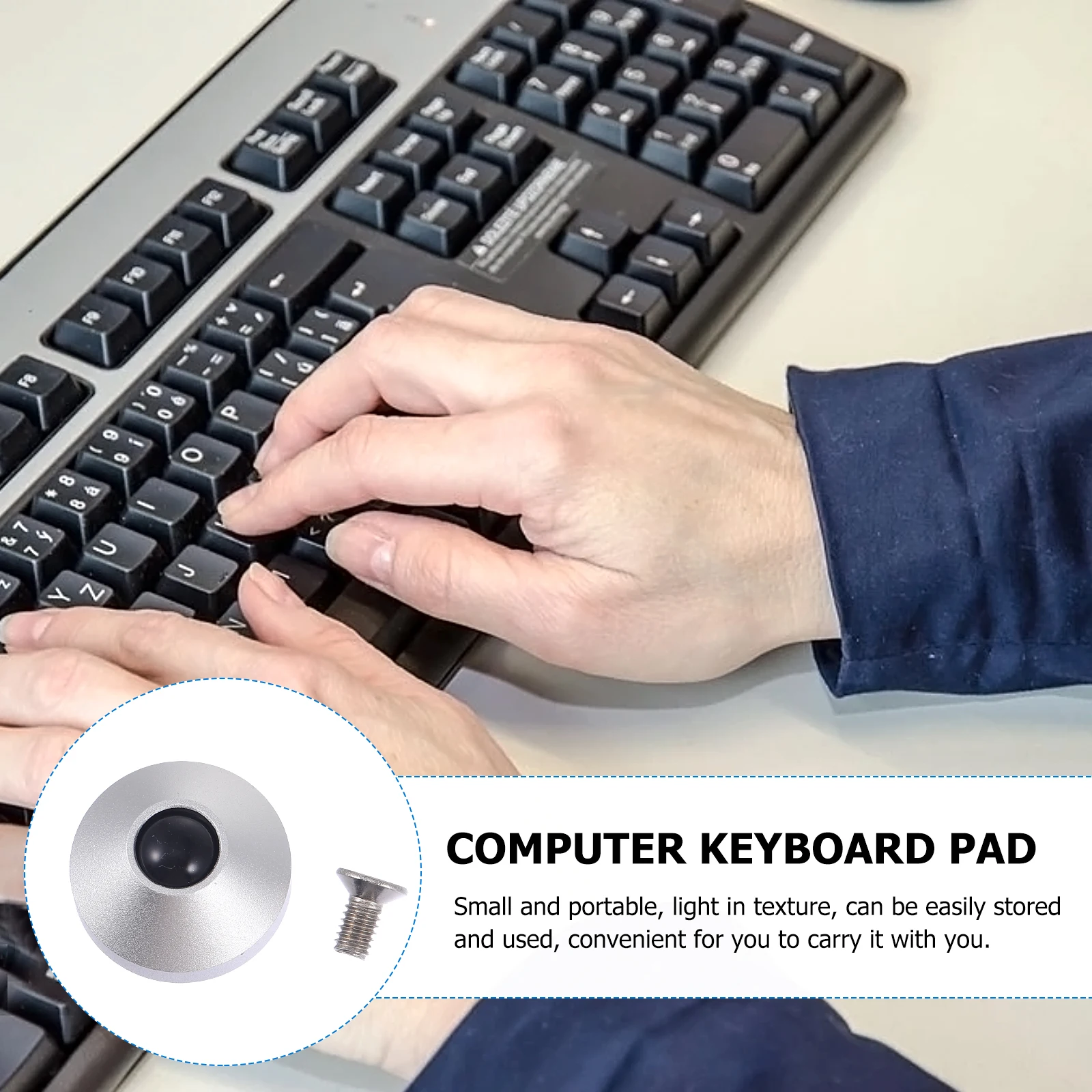 

2 Pcs Keyboard Foot Pads Practical Stand Legs Bracket Aluminum Riser Holder Self Adhesive 6063 Feet Comfortable