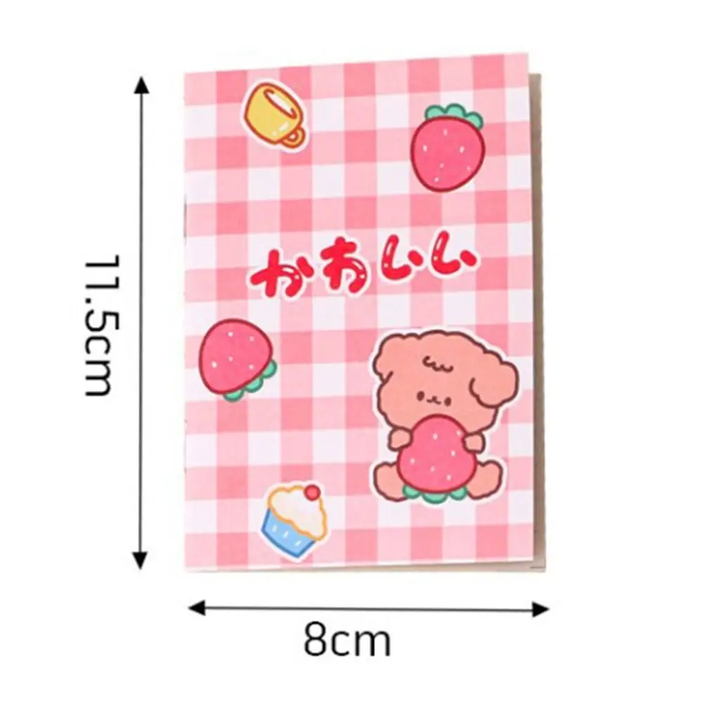 Cute Mini Pocket Notepad, Cartoon Diário Notes, Notebook portátil, Diário, Memorando, Pocket Note Book, Award Gift, 4pcs