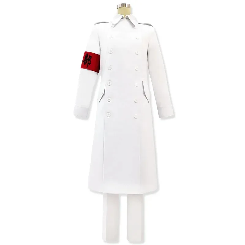 Tokyo Revengers Anime Cosplay Costume Set with Wigs Seishu Inui Kokunoi Hajime White Uniform Black Dragons Halloween Party