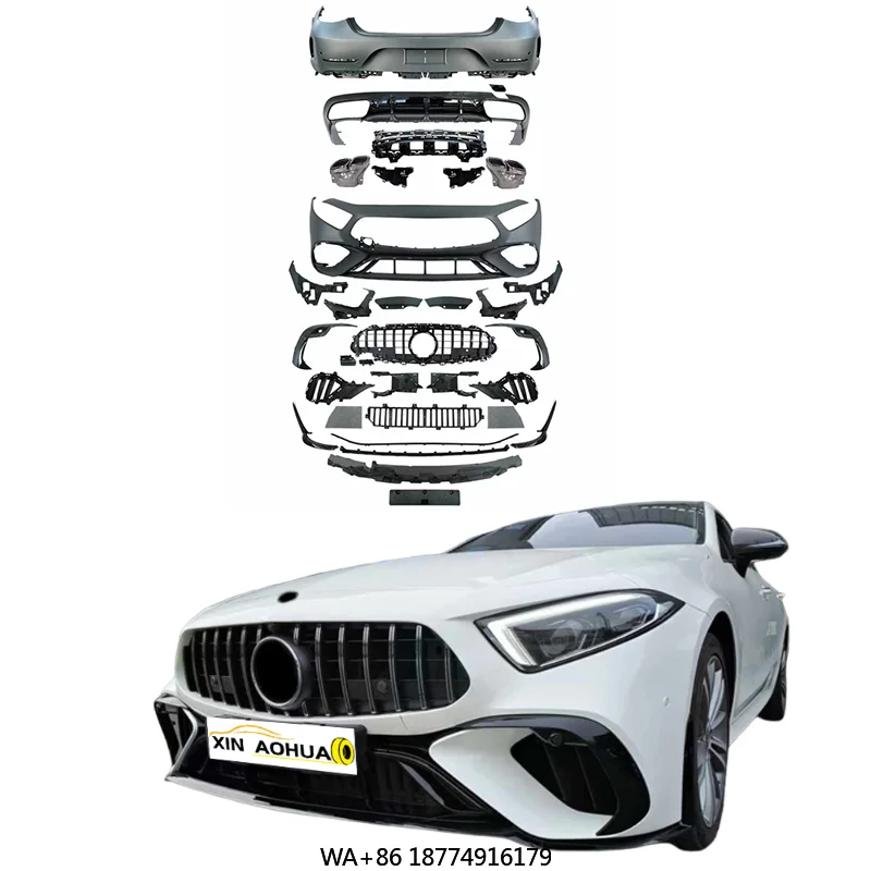 

Высокое качество, скидка, комплект кузова для C257, модифицированный стиль GT63, бампер, решетка, хвостовой спойлер, выхлоп