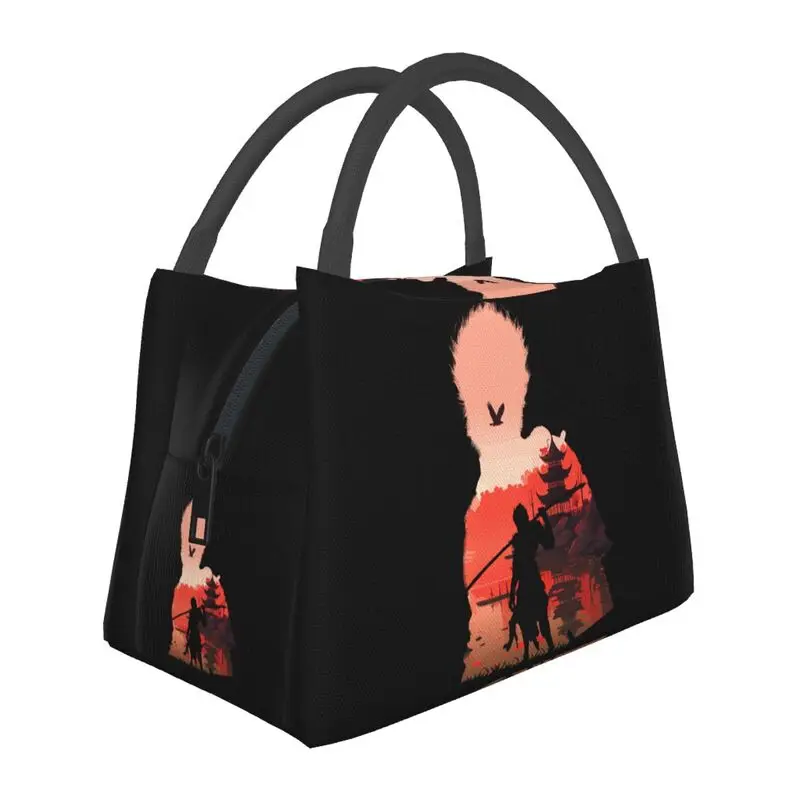 Custom Black Myth Wukong Insulated Lunch Bags for Work Office Resuable Thermal Cooler Lunch Box Women