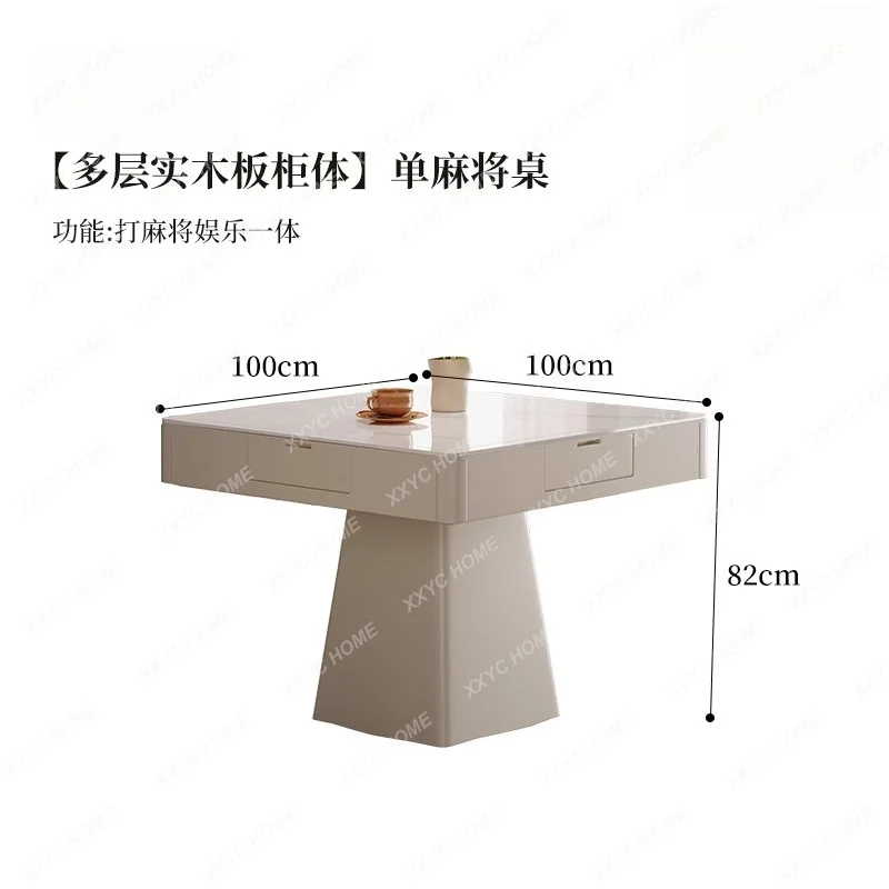 AA exquisite high-end cream style mahjong table dining table dual-purpose living room home multi-functional new model
