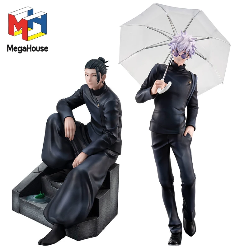 

Original Mega House Jujutsu Kaisen Gojo Satoru Geto Suguru Genuine Anime Action Figure Collectible Model Ornament Toys Gifts