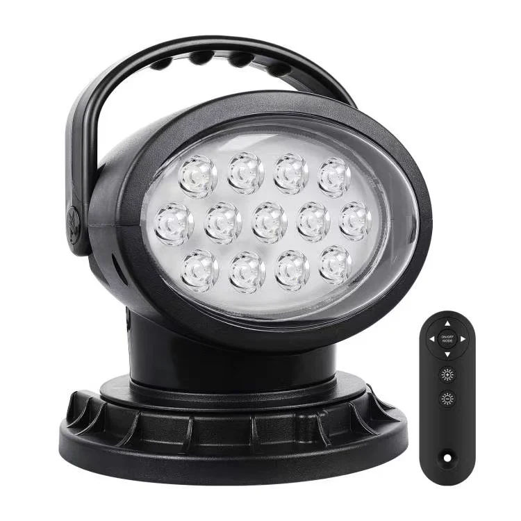 

New Condition 40w Oval Magnetic Leds Lamp Led Searchlight Portable Lens LED Work Light Spotlight with Remote Control for Trucks