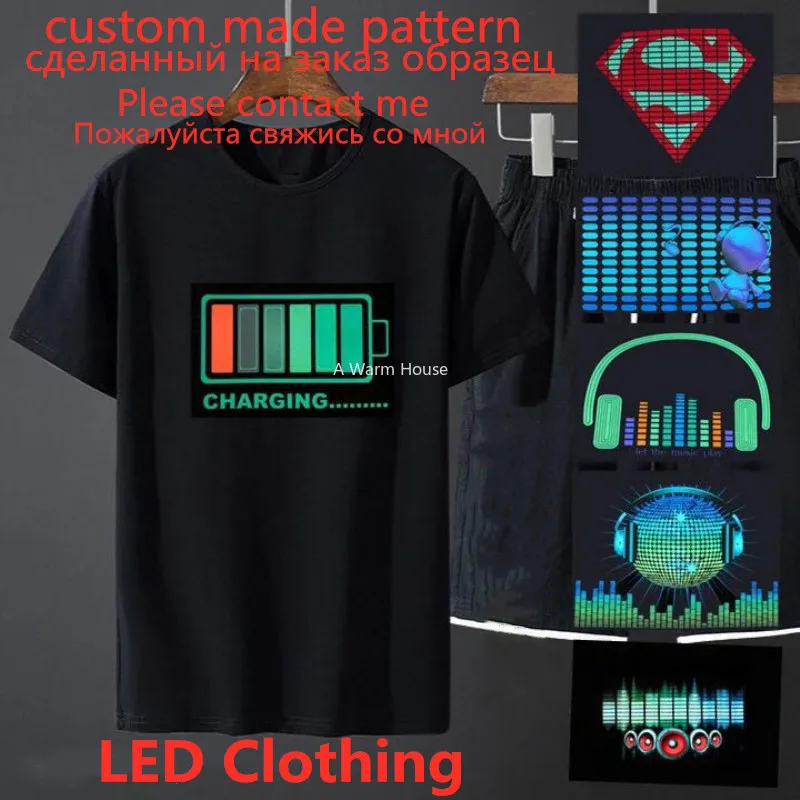 LED Badge Glowing Badges on Backpack Neon Party Glow Clothing Accessories Luminous Clothes Props patches Cotillon for Rave Tees