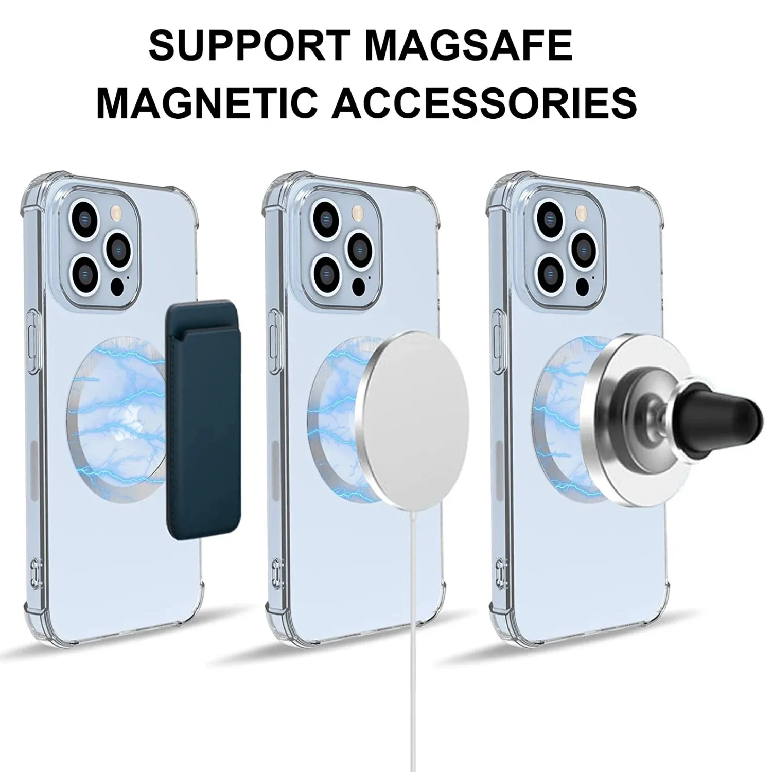 2024 Edelstahl Universal Magnetische Metall Platte Ring Für Magsafe Drahtlose Ladegerät Eisen Blatt Aufkleber Magnet Auto Telefon Halter – Detail 7