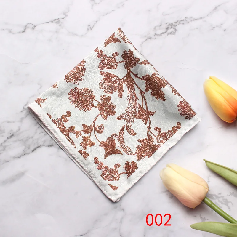 Модный принт с большим карманом для мужчин и женщин, костюмы с цветочным принтом, носовой платок для свадебной вечеринки, большой квадратный носовой платок, полотенца