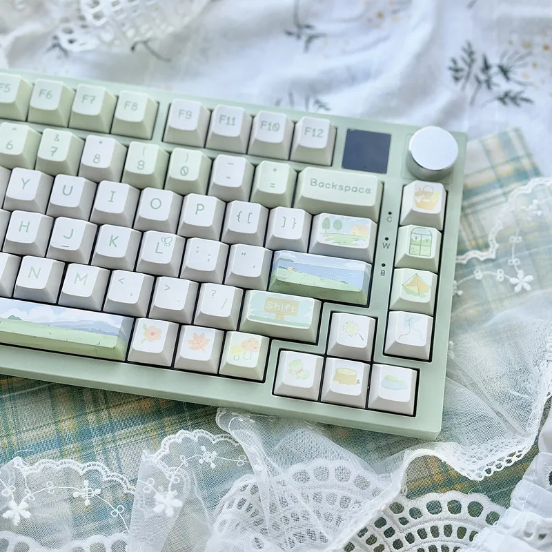 95 Keys  Fit for 75% Mechanical keyboard Cherry Profile Dye Sub PBT Keycaps for Gateron MX Switch Gaming Keyboard