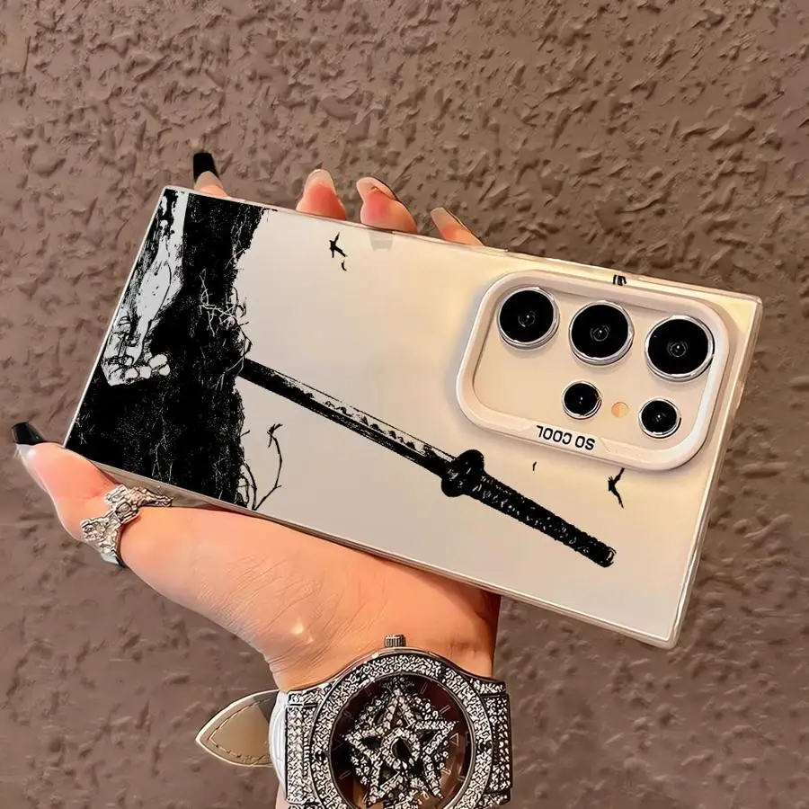 حافظة لهاتف سامسونج جالاكسي نوت 20 الترا S21 S25 S23 S20 FE S24 FE S22 Ultra S24Ultra S25Plus تشكيل سيف كاتانا #6