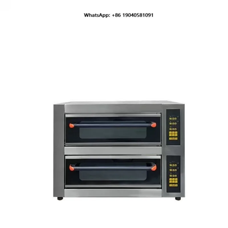 MDK Made China New Stainless Steel 3 Deck 3 Trays Commercial Digital Control Electric Oven LED Display 220V/380V for