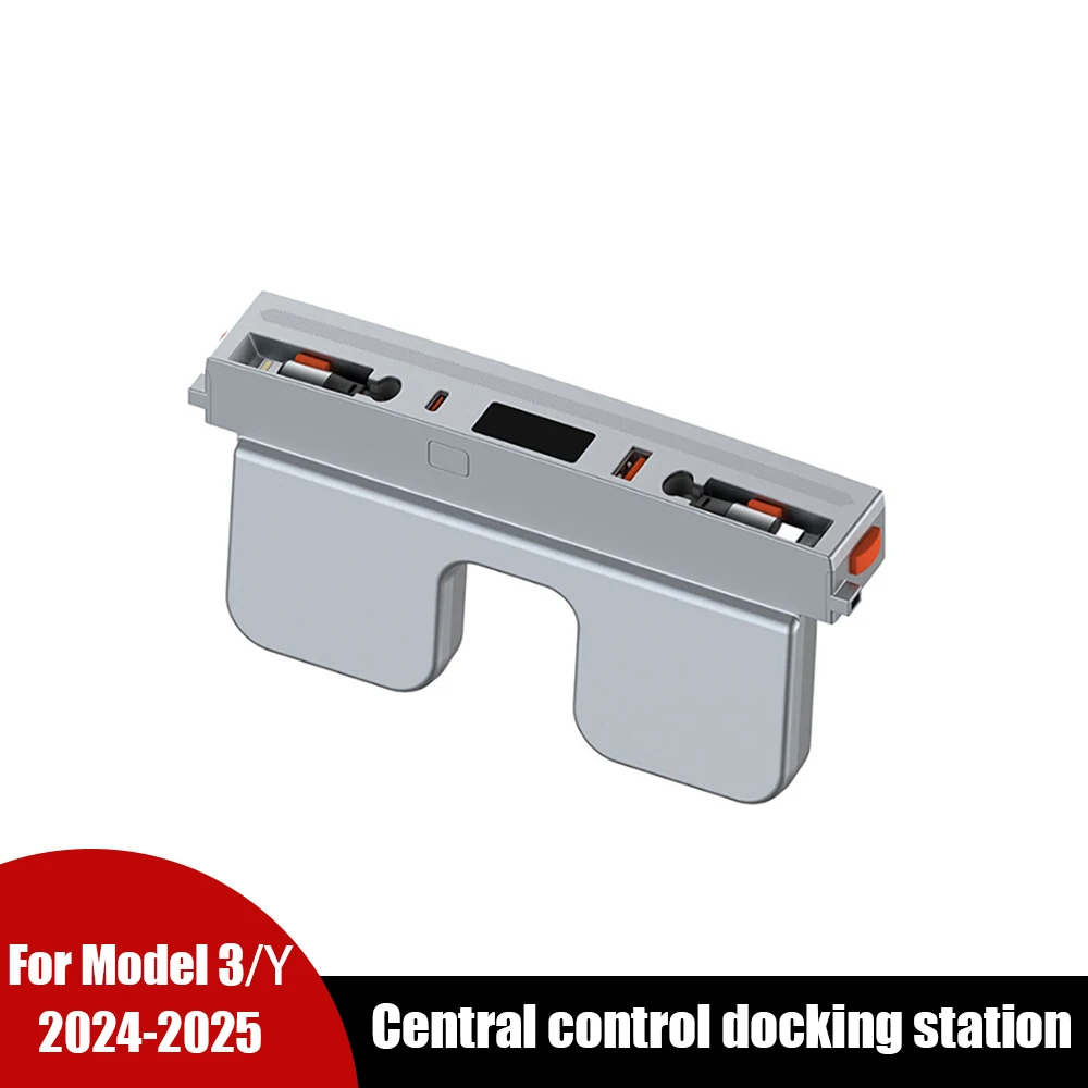 Car Central Control Docking Station for Tesla Model 3 Highland 2024 USB Hub 2025 New Model Y Central Docking Station