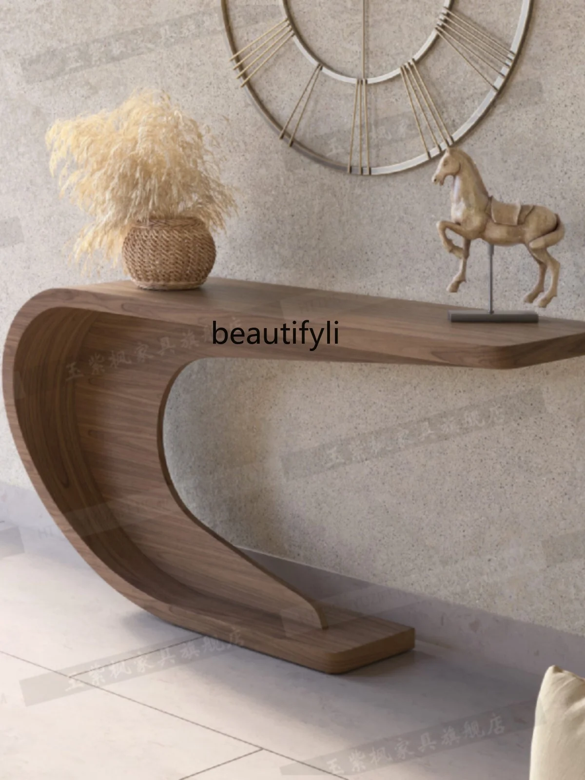 Nordic   design strip case entrance door entrance table light luxury simple modern creative entrance decorative cabinet