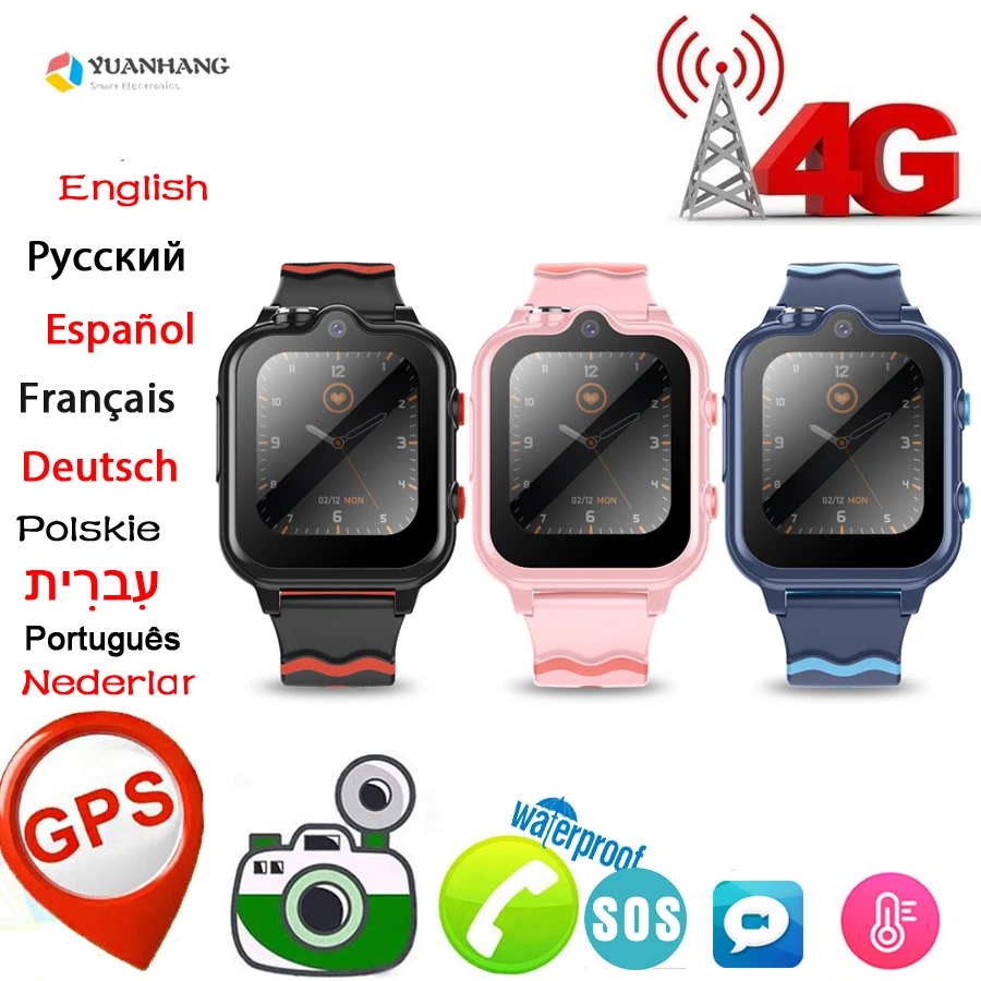 

Android 8.1 Smart 4G Remote Dual Camera GPS WI-FI Trace Locate Smartwatch Video SOS Call Phone Whatsapp Watch for Kids Student