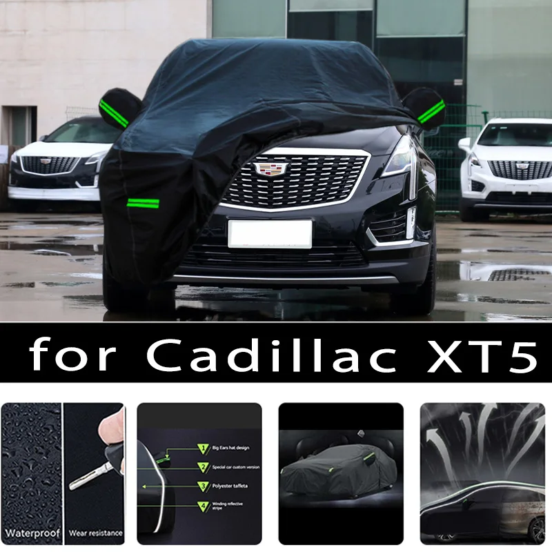 

For Cadillac XT5 Outdoor Protection Full Car Covers Snow Cover Sunshade Waterproof Dustproof Exterior Car accessories