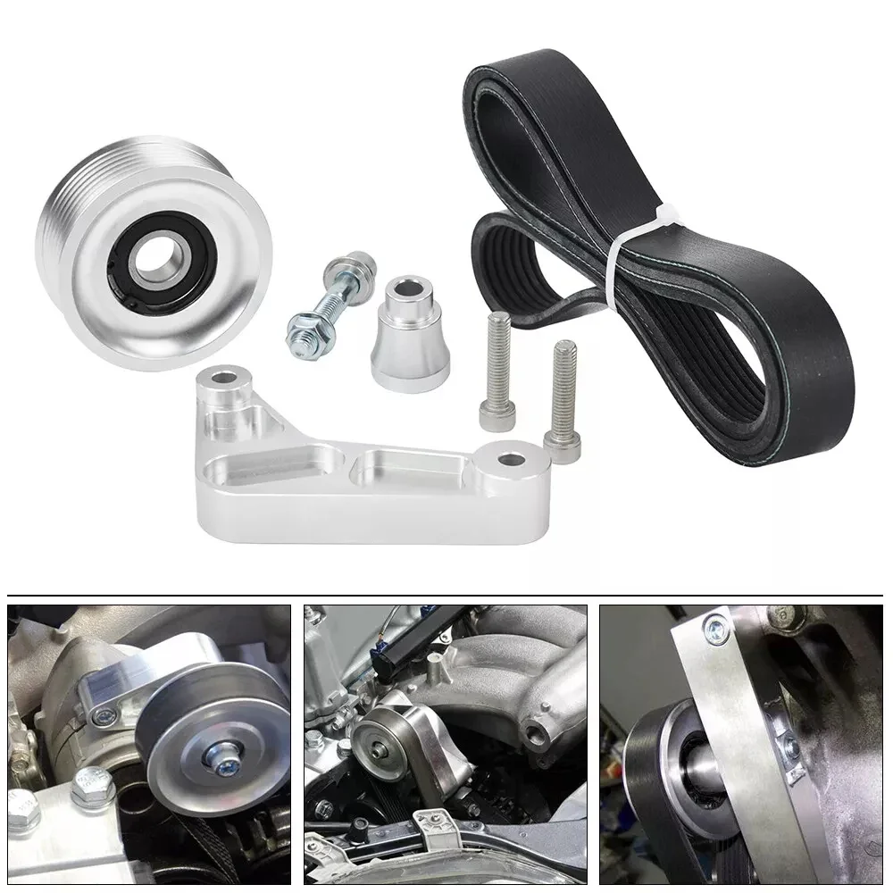 K Series Swap K20/K24 Adjustable EP3 Idler Pulley Belt Kit For Honda Civic & Integra & RSX