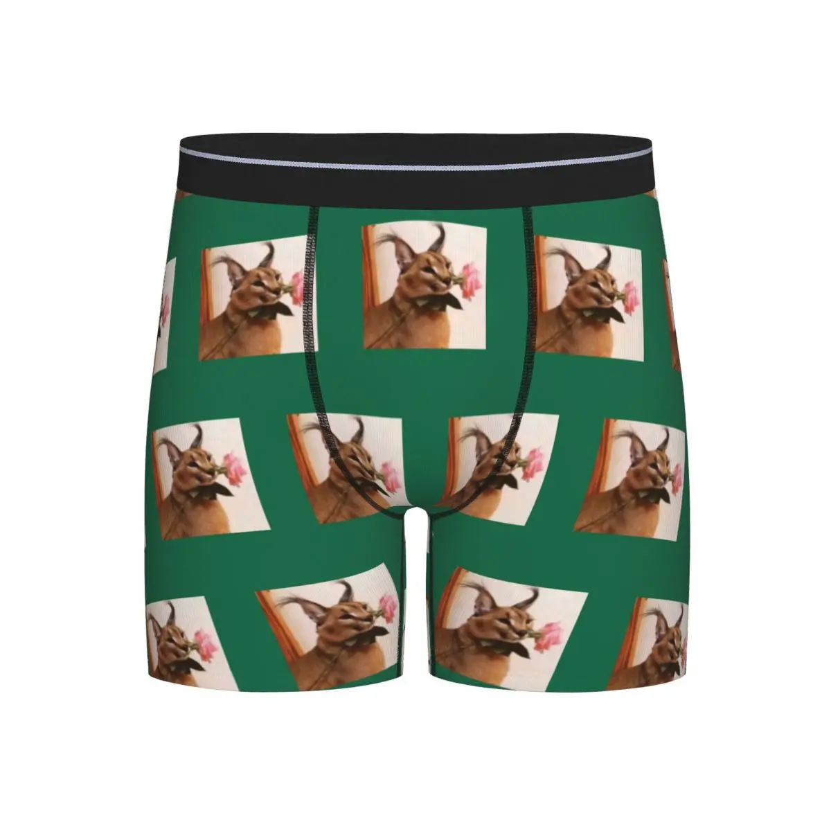 

Long Boxer Underpants Shorts Big Floppa Animal Cat Panties Men Soft Underwear for Homme Man Boyfriend Gifts