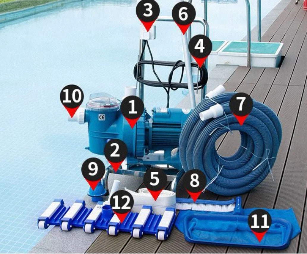 Full Sets Manual Water Pond Cleaning Suction Machine Vaccum Cleaner for Swimming Pools Swimming Pool All Cleaning Toolspromote s