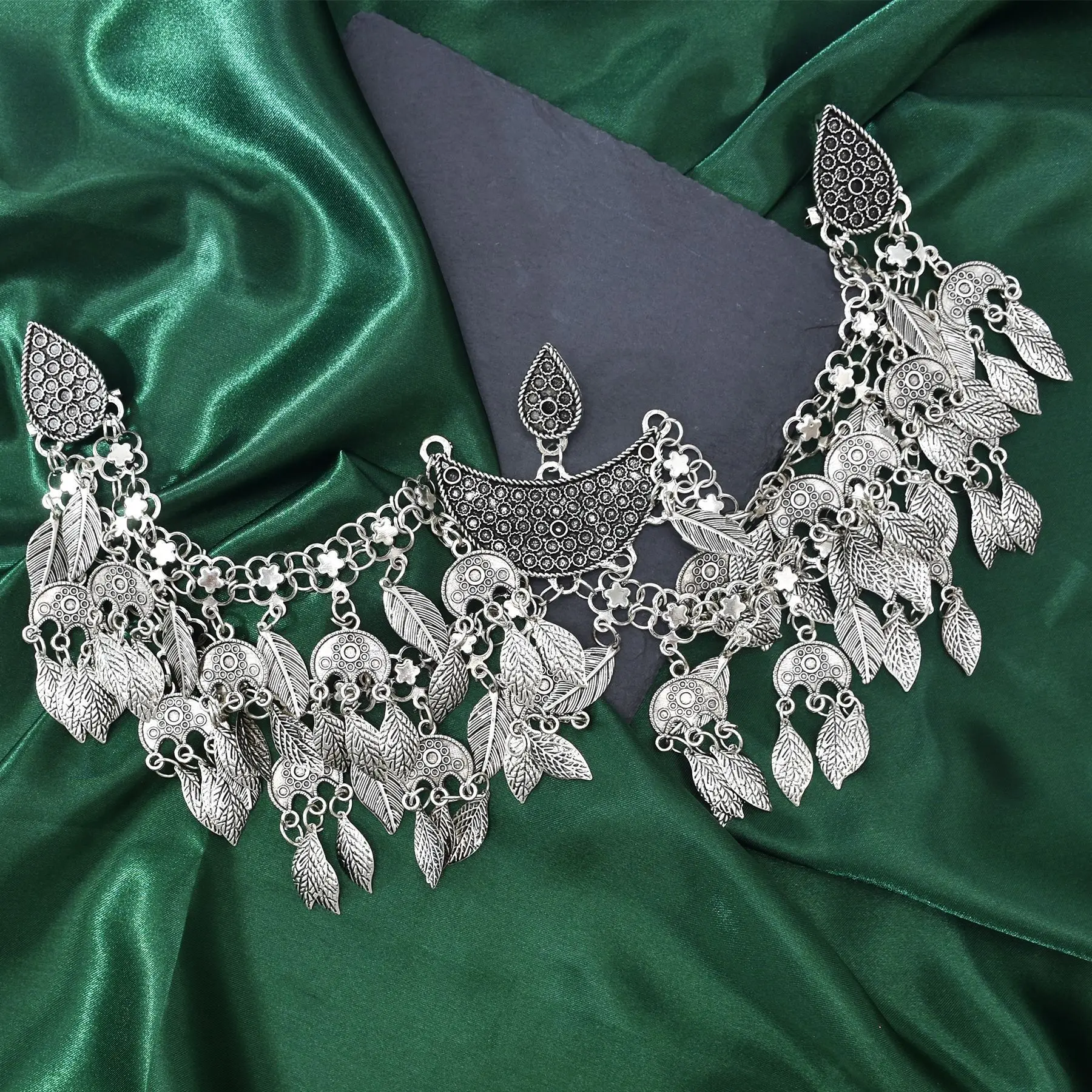 Vintage Silver Ethnic Multilay - Ethnic Fashion Pakistan review and price
