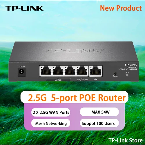 TP-Link 5 포트 2.5G 라우터, POE 스위치, 웹 네트워크 관리, AP 관리, NAS, 고속 변속기, 5x2500, 1000Mbps 