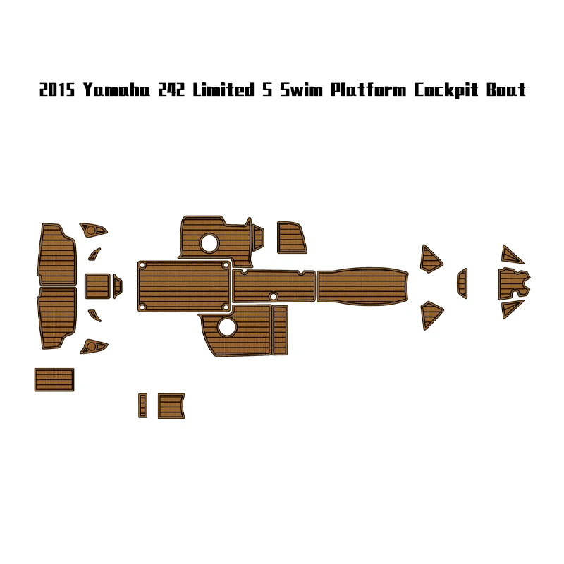 

Custom Eva Foam Pad Jet ski Marine Traction Mats For 2015 Yamaha 242 Limited S Swim Platform Cockpit Boat Accessories
