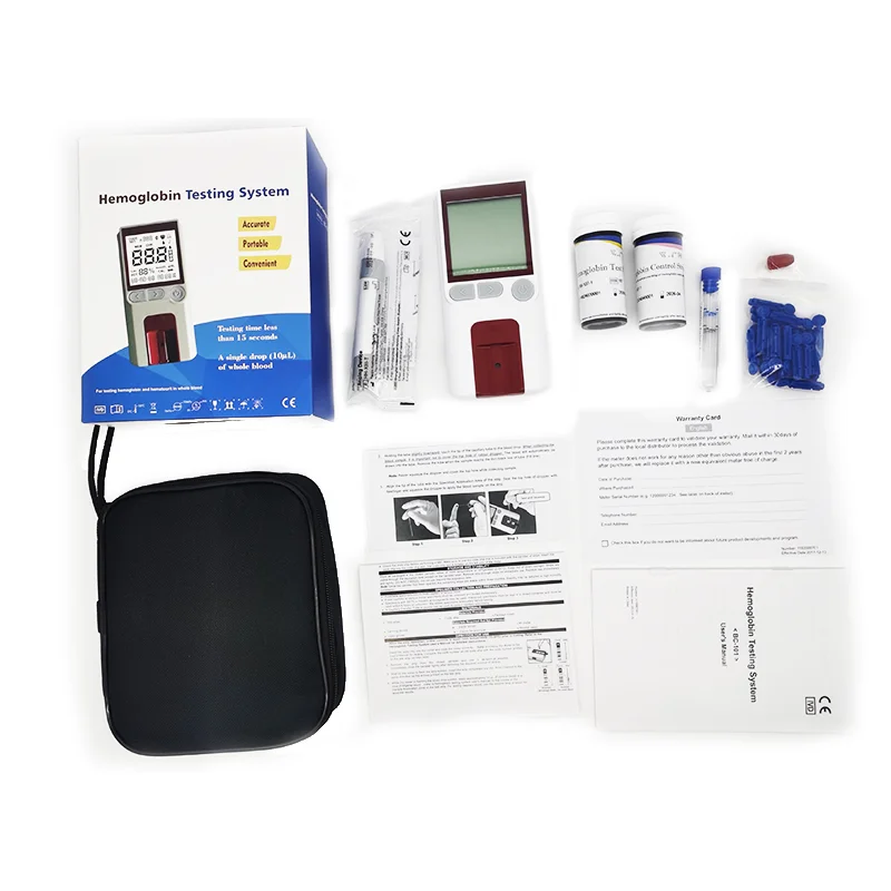 Clinical Machine Blood Hemoglobin Testing System Portable Hb Poct Hemoglobin Analyzer