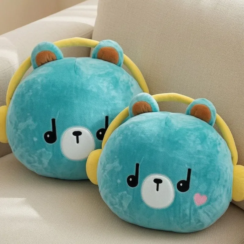 Cute GMM Polcasan TayNew Plush Warm Hand Pillow Doll Kawaii PondPhuwin Permpoon Stuffed Toy Pendant Fan Made Birthday Gift