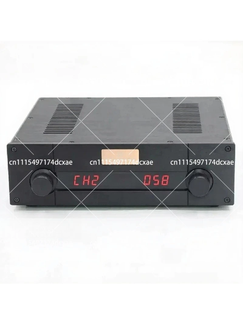 12AU7 / ECC82 Vacuum Tube Stereo Preamplifier, Remote Control HiFi Audio Pre-Amp Reference Circuit Design