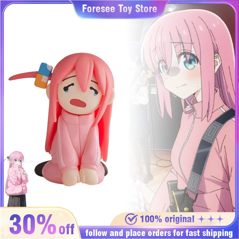 10cm Bocchi The Rock Anime Figures Gotoh Hitori Figure Bocci Sauce Figurine Pink Cute Model Room Decorat Kawaii Gift Toys