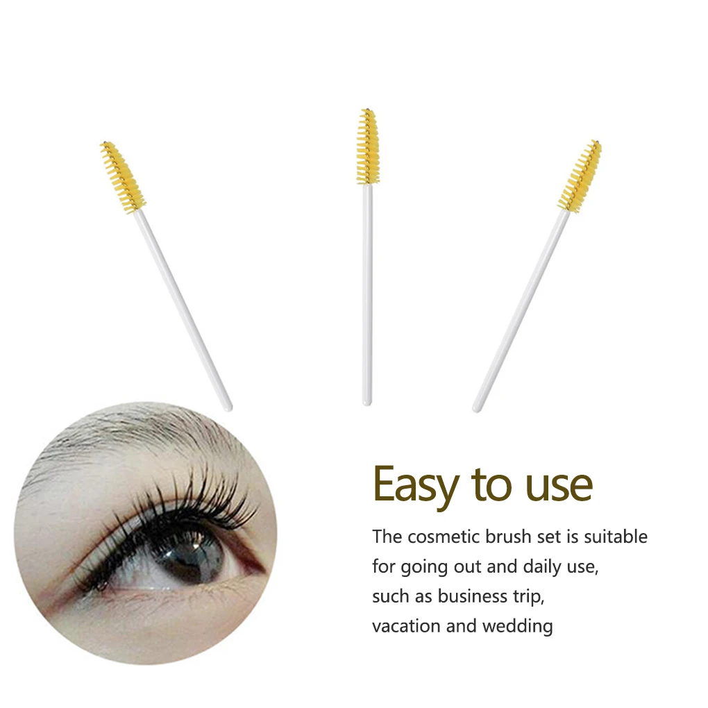 100 Pieces Eyebrow Brush Mascara Brushing Tools Spoolies Tool for Women