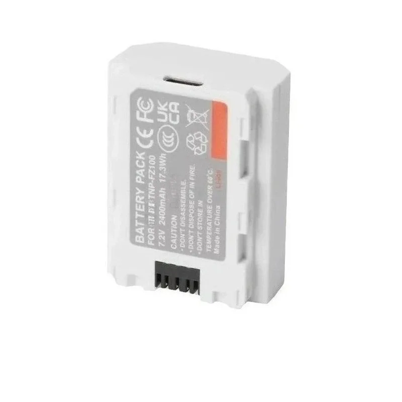 

New TNP-FW50 TNP-FZ100 TLP-E6 TNP-W235 7.2V 2400mAh Camera Battery for A7C/A7M4 Camera for Camera Type-C