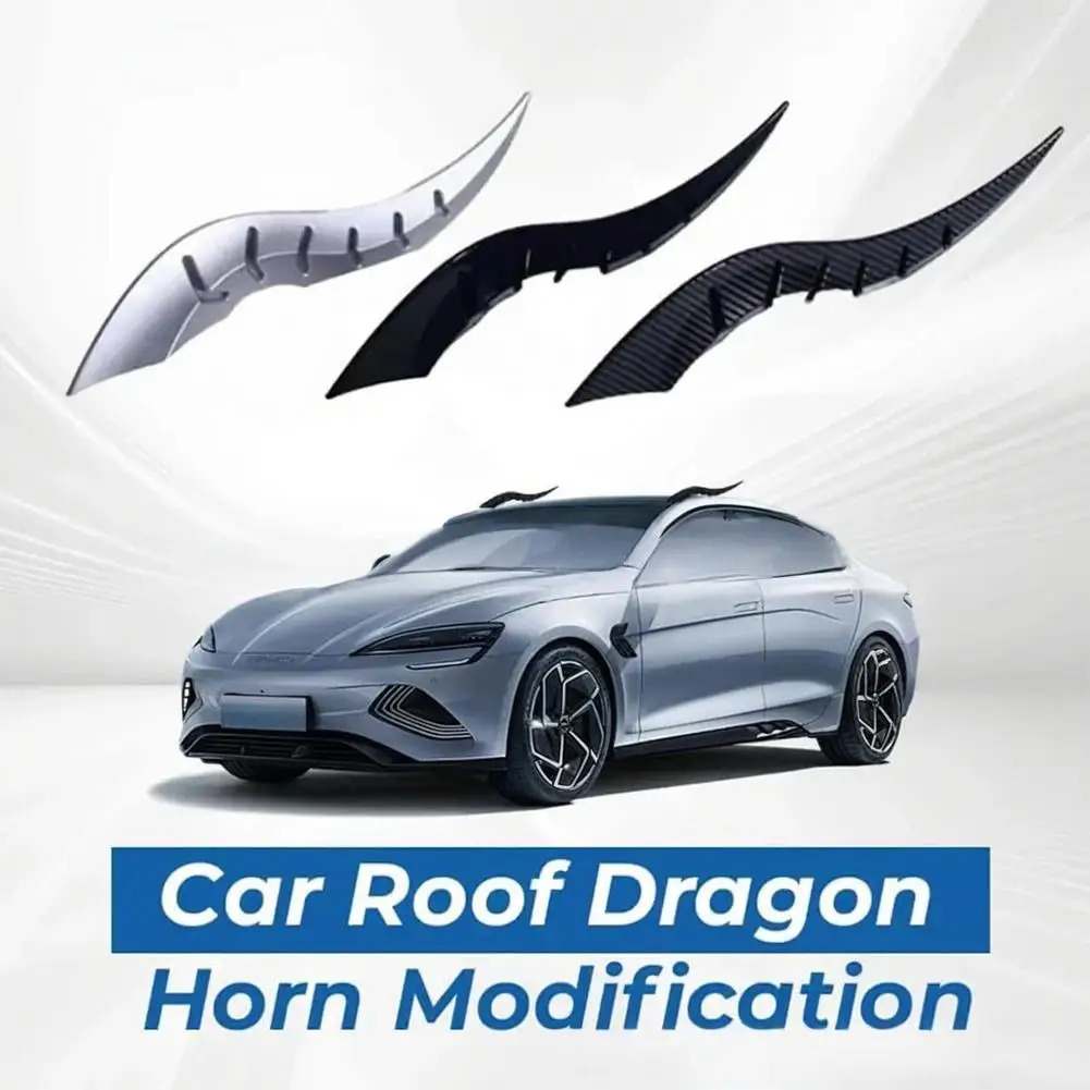 

1 пара украшений на крышу, модификация рога дракона на крышу автомобиля, высокопрочные всепогодные водонепроницаемые 3D наклейки с рогами быка
