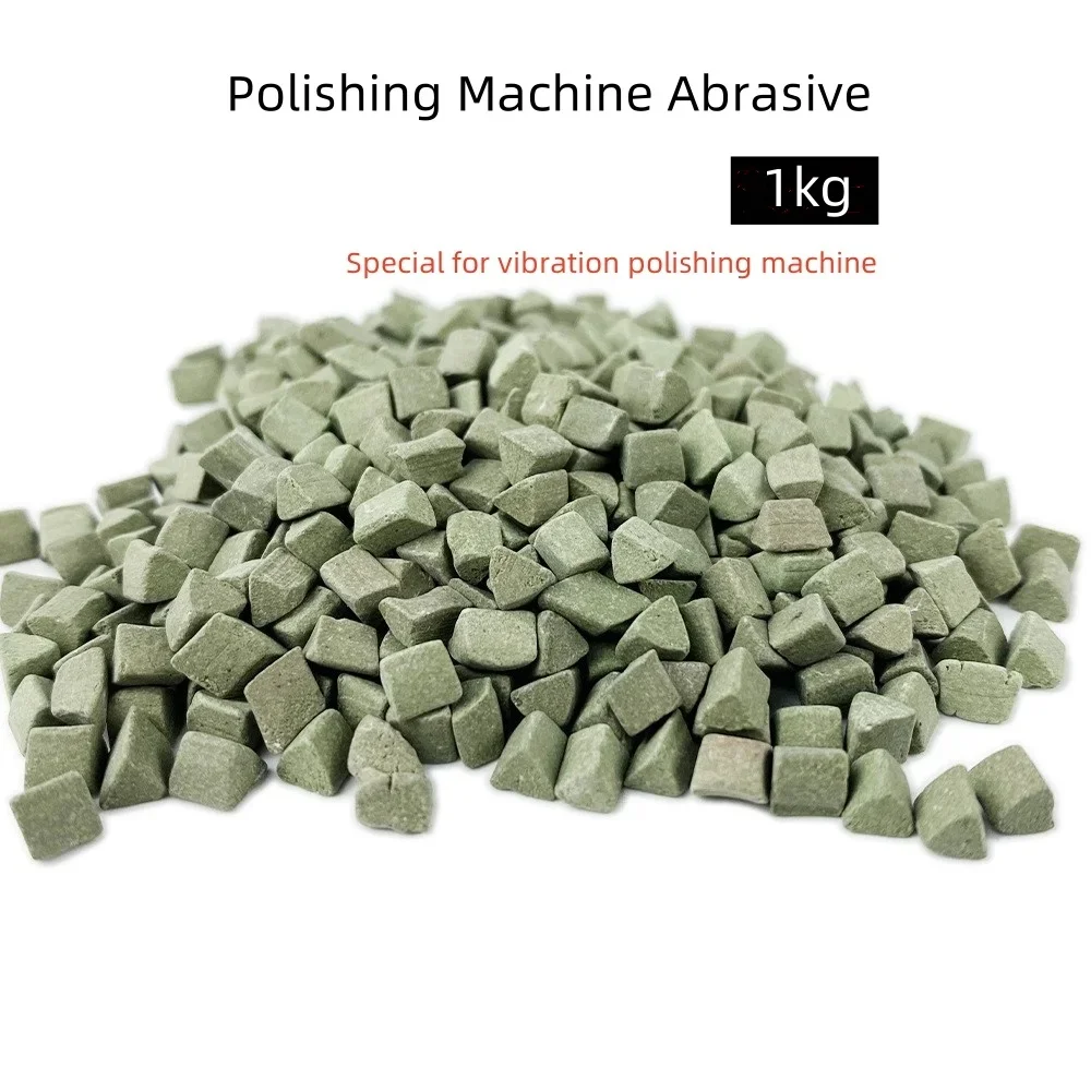 1000g Jewelry Polishing Ceramic Abrasive Stone Polishing Tumbling Media Vibration Tumbler Machine Use Corundum Triangle Abrasive