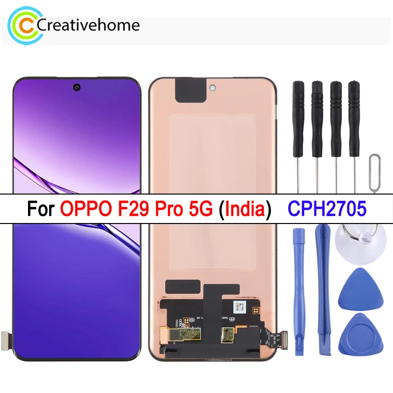 AMOLED Screen For OPPO F29 Pro 5G (India) CPH2705, 120Hz LCD Dispaly Touch Screen Digitizer Repair Replacement Part
