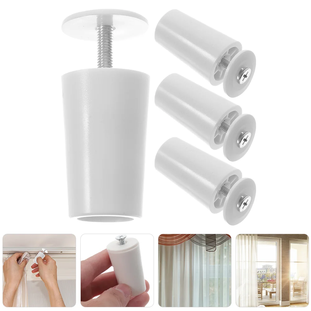 4 Pcs Baseball Roller Blind Accessories Limiter Stopper with Nut Core Shutters Window Shades for Home Aluminum Alloy Buffer