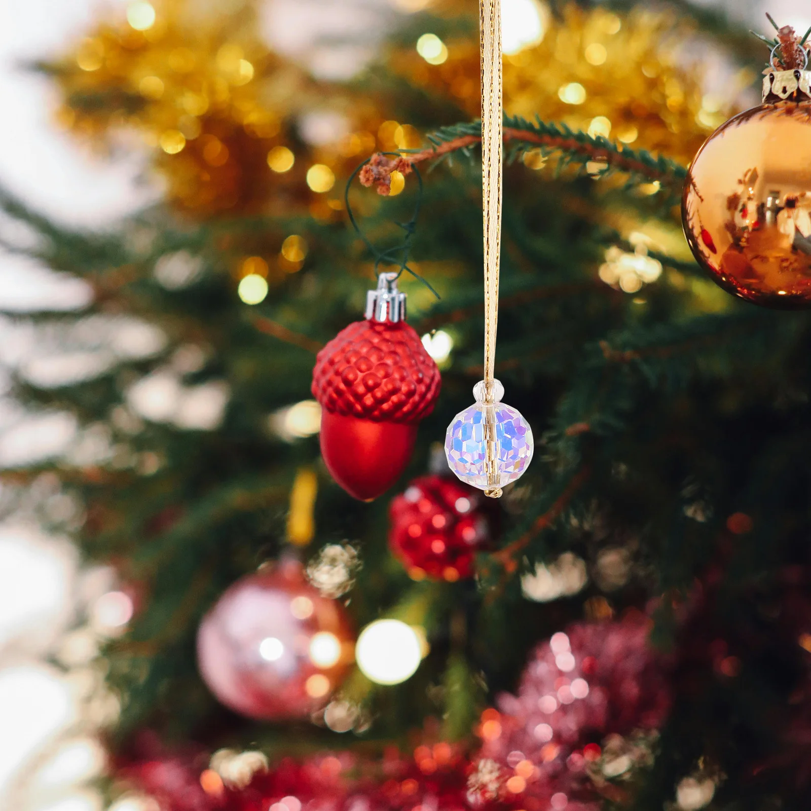 

12Pcs Crystal Prism Ornaments Glass Ball Mini Hanging Decorations for Wedding Party Christmas Home Decor Glass Prism