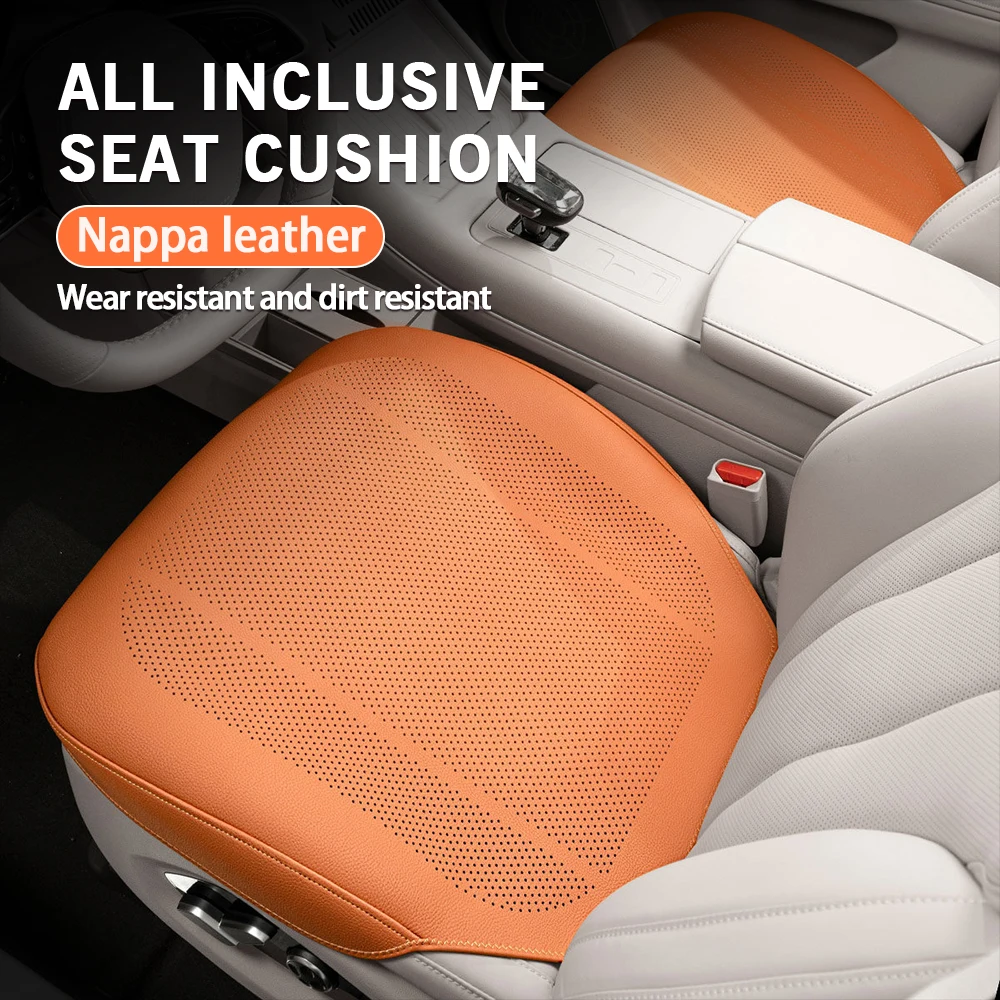 Upgraded Car Seat Cushion Universal Breathable Hole Summer Car Interior Seat Cover Four Seasons Automotive Parts