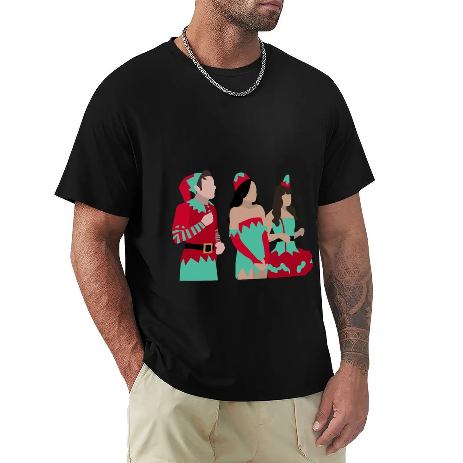 

Glee Previously Unaired Christmas Elves Scene T-Shirt new gifts and t-shirts topping mens graphic t-shirts