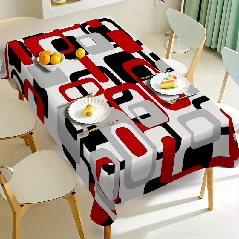 1 item, high-end desktop decorative items, modern and fashionable pattern tablecloth, comfortable and convenient