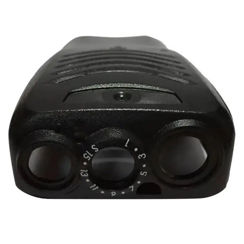Y44A Front Panel Cover Case Housing Shell for KENWOOD TK-3000 TK-2000 TK-U100, with Volume Channel Control Knobs, Black Plastic