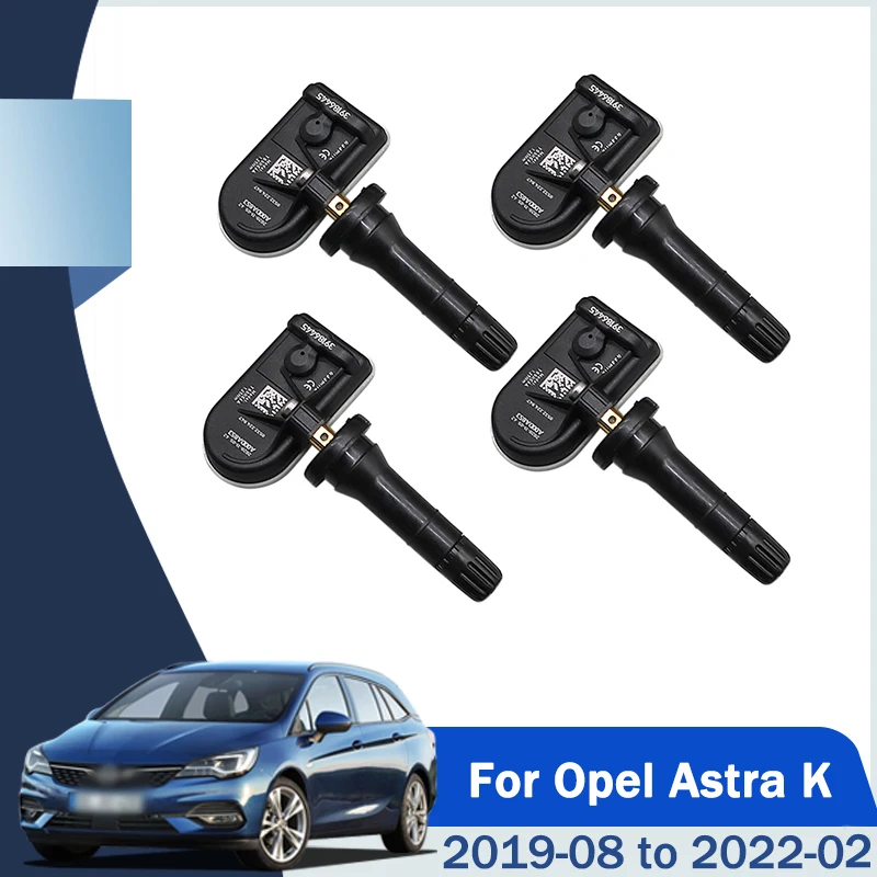 4PCS Tire Pressure Monitoring Sensor 39186445 433MHz TPMS For Opel Astra K Astra Van Insignia B (Z18) Vauxhall Astra Insignia
