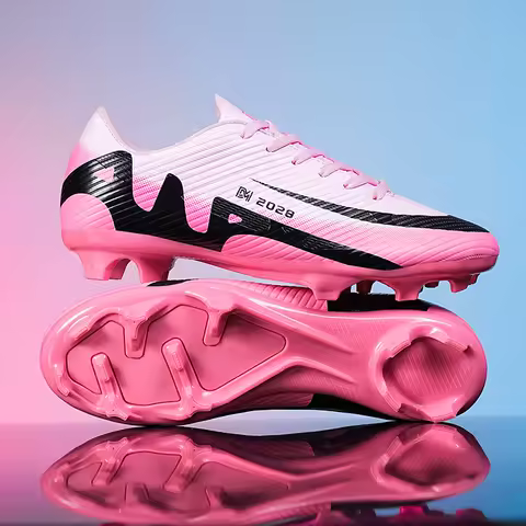 High Quality Mens Soccer Shoes Society Ultralight Turf Soccer Cleats Kids Sneakers Training Football Boots Chuteira Campo 32-46