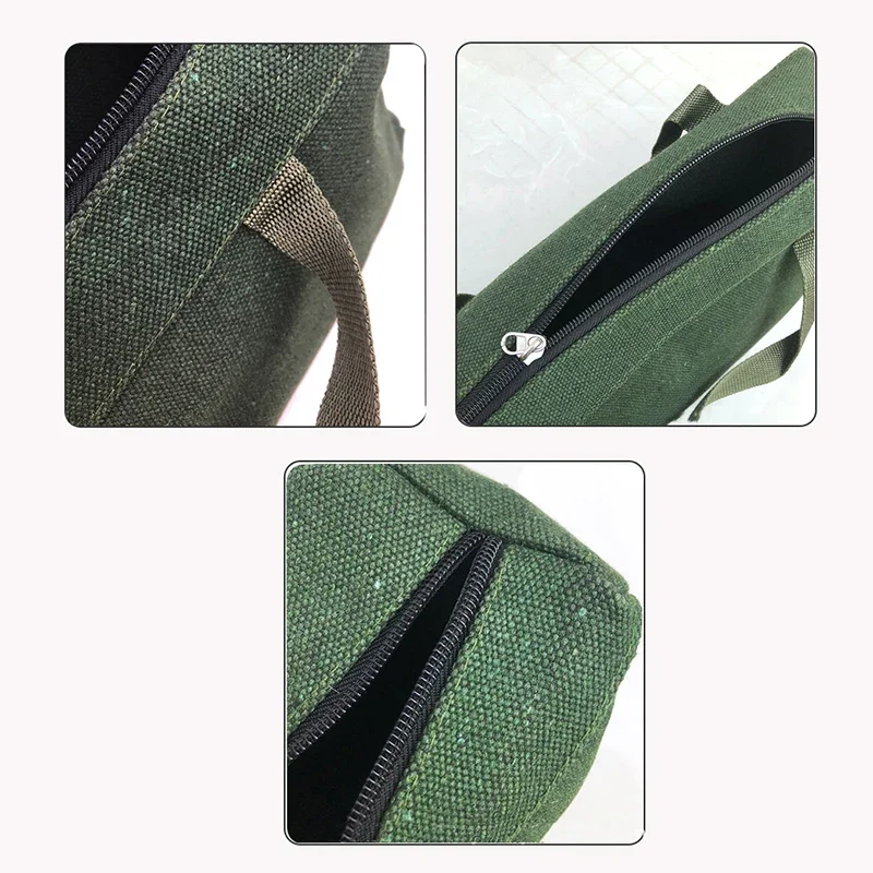 Durable Thicker Canvas Tool Bag Screwdriver Tools Packaging Large Capacity Repair Storage Pouch Electrical Tool Organizer