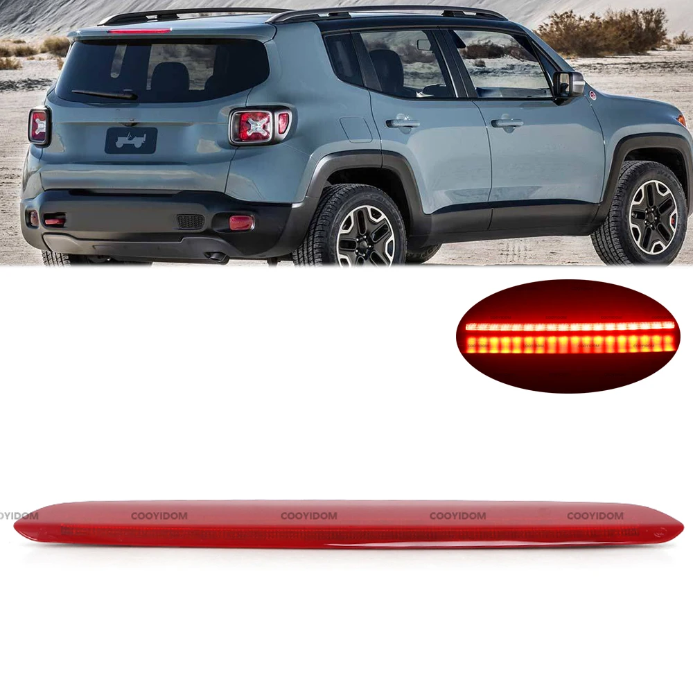 1 Pcs High Mount Rear Stop Lamp 3RD Rear Third Brake Light  For JEEP RENEGADE 2015-2020 68247167AA Additional Brake Lights