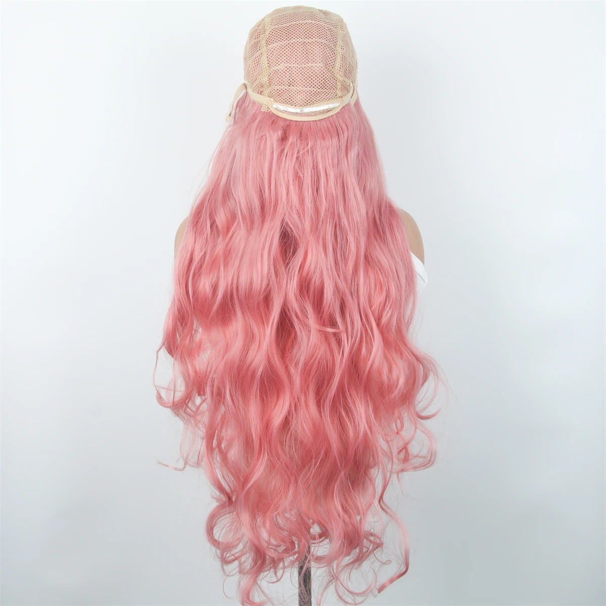 Synthetic Hair Black Pink Wig For Women Cheap Cosplay Wigs Long With Bangs Wavy Yellow Purple Lolita On Clearance Sale