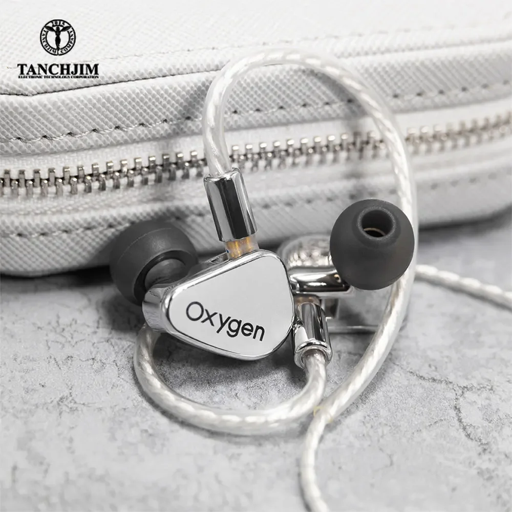 

TANCHJIM Oxygen HiFi Wired In-Ear IEMs Earphone Carbon Nanotube Diaphragm Dynamic Driver Monitor Headphone with Detachable Cable