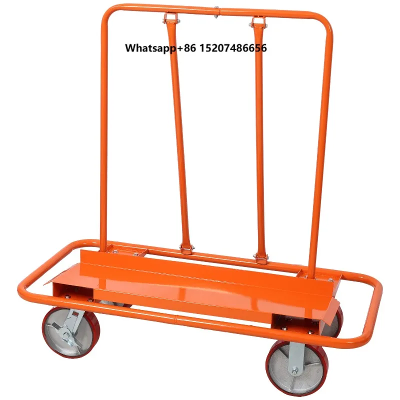 US Stock Professional Factory Supply Industry Trolley Drywall Tools Cart Panel Dolly 2400lbs Load Capacity Panel Service Cart