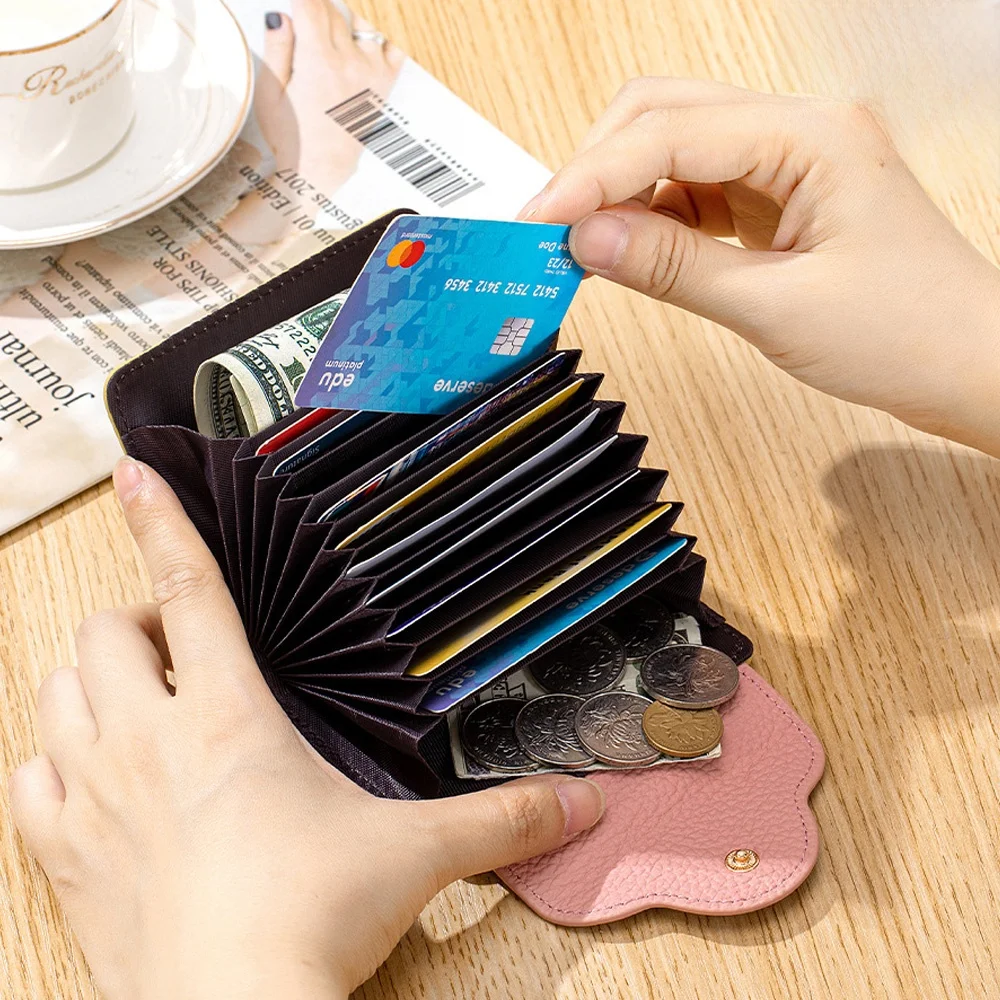 leather-anti-theft-card-holder-cute-elephant-coin-purse-multi-card-slot-korean-style-small-cartoon-animal-document-storage-bag