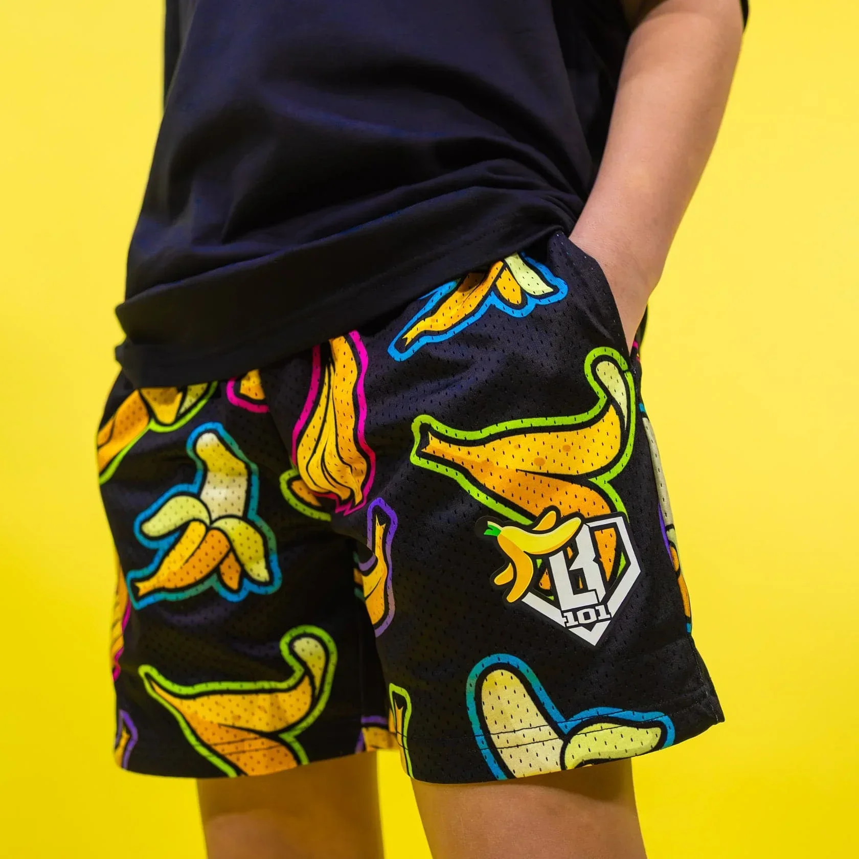 

2025 Youth Summer Banana Youth Shorts Fashion Trend Comfortable Casual Shorts Men's Beach Shorts Kids Fitness Baseball Shorts