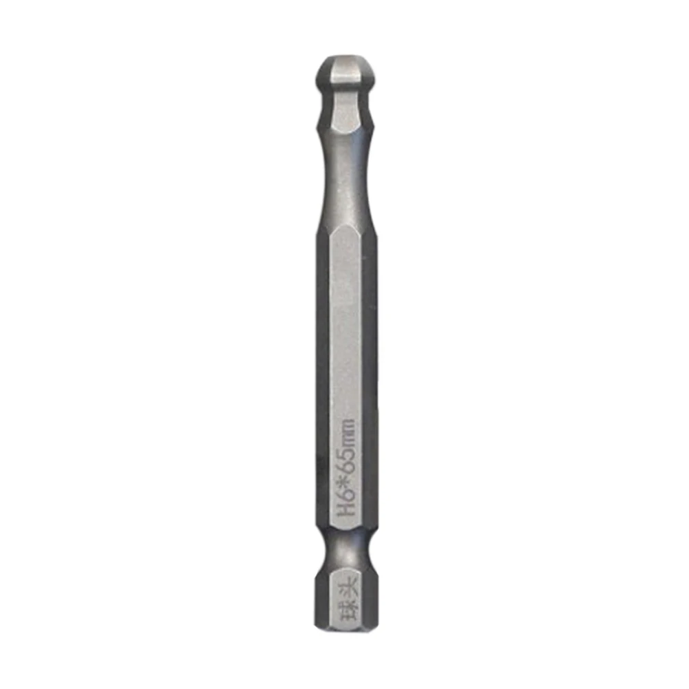 Imagem -03 - Long Ball End Hex Screwdriver Bit Metric Hex Bit Cabeça de Lote Magnética Driver Bit Ferramentas Manuais 65 mm 1pc